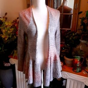 KNITTED & KNOTTED by ANTHROPOLOGIE Ombre Wool Mohair Blend Cardigan